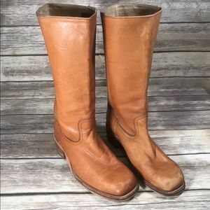 Vintage Frye Boots Campus Square Toe Boots